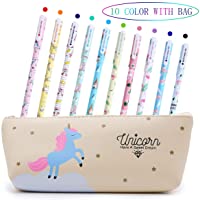 Bolígrafos de unicornio para niñas- regalo de cumpleaños escolar- Aperil juego de bolígrafos de unicornio para escribir…